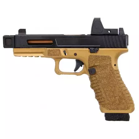 Pistolet Secutor Gladius 17 Custom Co2 GBB Blowback - Bronze