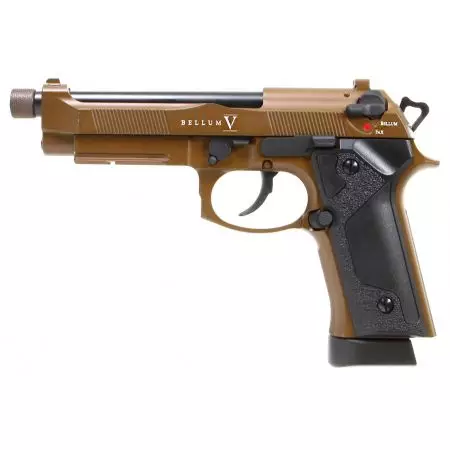 Pistolet Secutor M92 Bellum V Co2 GBB - Bronze
