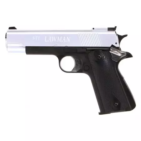Pistolet STI Lawman 1911 M1911 Gaz NBB GNB ASG - Bi-ton Silver