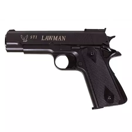 Pistolet STI Lawman 1911 M1911 Gaz NBB GNB ASG - Noir