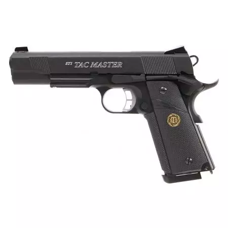 Pistolet STI TAC Master 1911 MEU KJW KP07 Gaz Metal Blowback - Noir