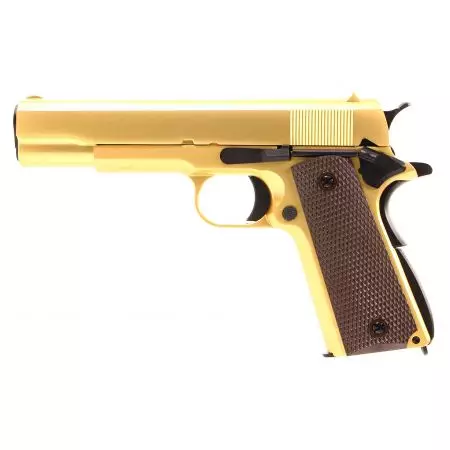 Pistolet WE 1911 A1 GBB Gaz Blowback Full Metal - Gold