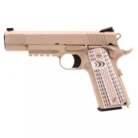 Pistolet WE 1911 M45A1 GBB Gaz Blowback Full Metal - Tan