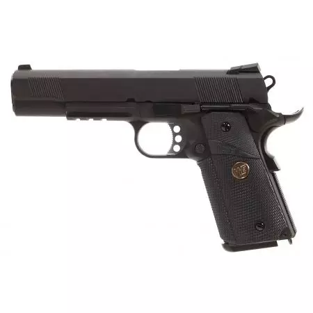 Pistolet WE 1911 MEU GBB Gaz Blowback Full Metal - Noir