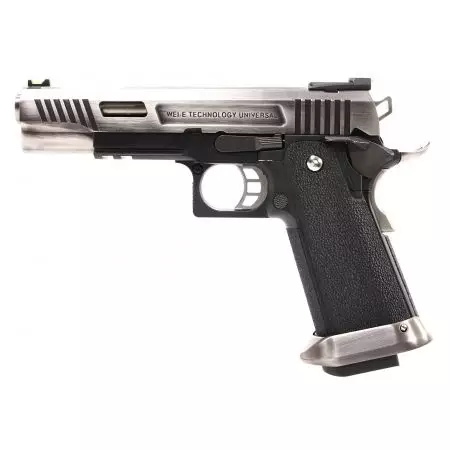 Pistolet WE Hi-Capa 5.1 T-Rex GBB Gaz Blowback - Silver