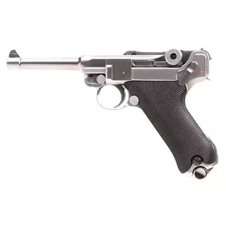 Pistolet WE Luger P08 4 Pouces GBB - Silver