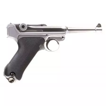 Pistolet WE Luger P08 4 Pouces GBB - Silver