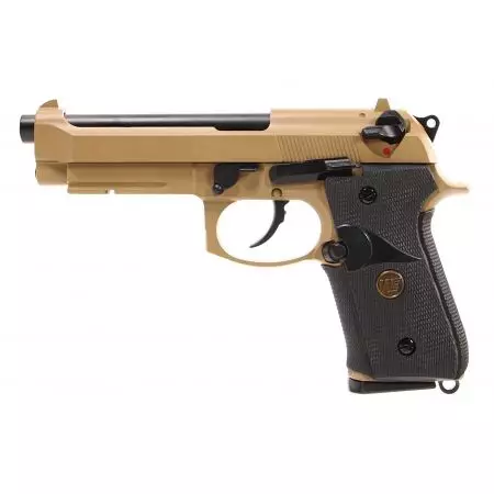 Pistolet WE M9A1 Navy GBB Gaz Blowback Full Metal - Tan