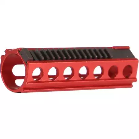 Piston 14 Dents All&eacute;g&eacute; - Aluminium CNC - AEG - SHS - Rouge