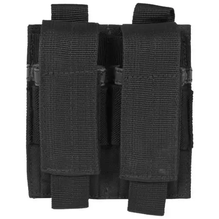 Poche Molle Double Porte Chargeur PA Réplique de Poing Noir - Miltec