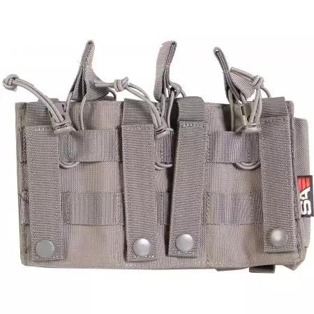 Poche Molle Triple Porte Chargeur M4 & PA Swiss Arms - Gris