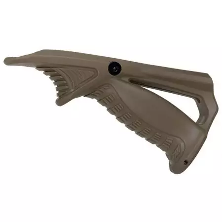 Poign&eacute;e Angulaire Grip Tactique Ergonomique Polym&egrave;re Battle Axe - Tan