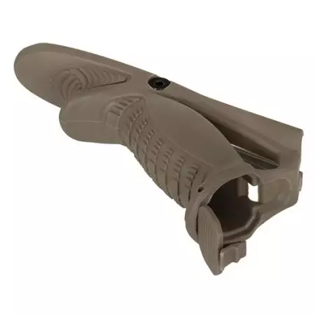 Poign&eacute;e Angulaire Grip Tactique Ergonomique Polym&egrave;re Battle Axe - Tan
