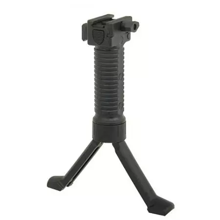 Poign&eacute;e Verticale avec Bipied + Rail Picatinny Swiss Arms - Noir