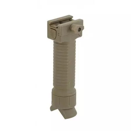 Poignee Verticale avec Bipied Retractable - Grip Tactique - Tan