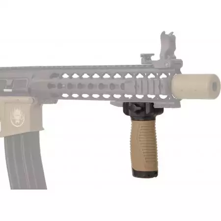 Poign&eacute;e Verticale Grip Tactique avec Compartiment - Bi-ton Tan