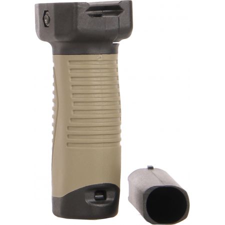 Poign&eacute;e Verticale Grip Tactique avec Compartiment - Bi-ton Tan