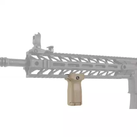 Poign&eacute;e Verticale Grip Tactique avec Compartiment Big Dragon - Tan