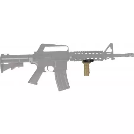 Poign&eacute;e Verticale QD Mini Grip Picatinny BattleAxe - Tan