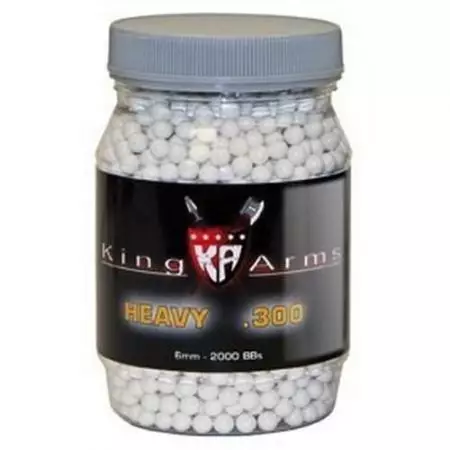 Pot 2000 Billes (BBs) Blanches 0.30g King Arms