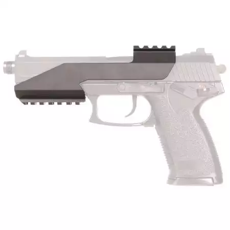 Rail Picatinny Inferieur & Superieur MK23 Elements - Noir