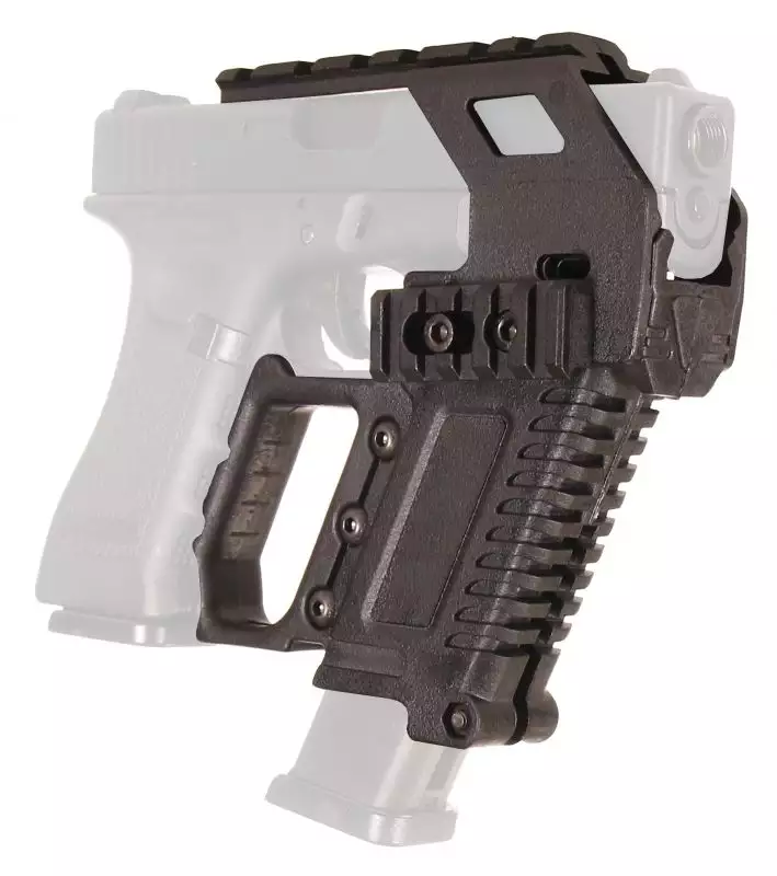 Gexgune Système de Base de Rail de Pistolet Glock Tactique pour Glock 17 18  19 Pistolet Airsoft Accessoires de Glock Portée de Chasse (2 Couleurs en  Option) : : Sports et Loisirs
