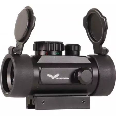 Red Dot Tube 1x30 + Laser JS Tactical - Noir