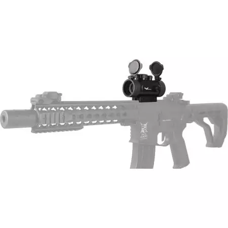 Red Dot Tube 1x30 + Laser JS Tactical - Noir