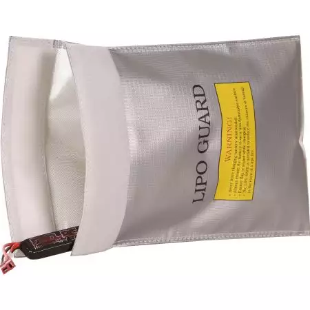 Sac Ignifug&eacute; Protection Batterie LiPO Fuel RC - Gris