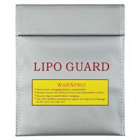 Sac Sachet Ignifug&eacute; Protection Batterie LiPO Bag - Gris