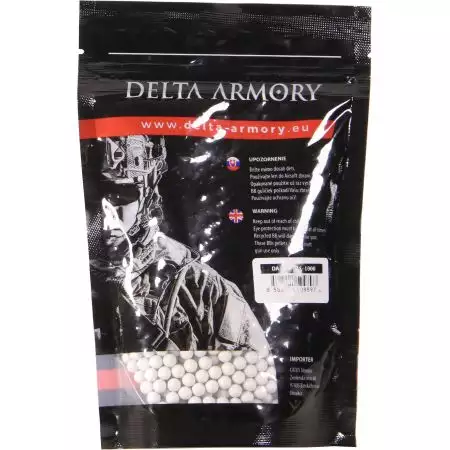 Sachet 1000 Billes 0.25g Delta Armory - Blanches