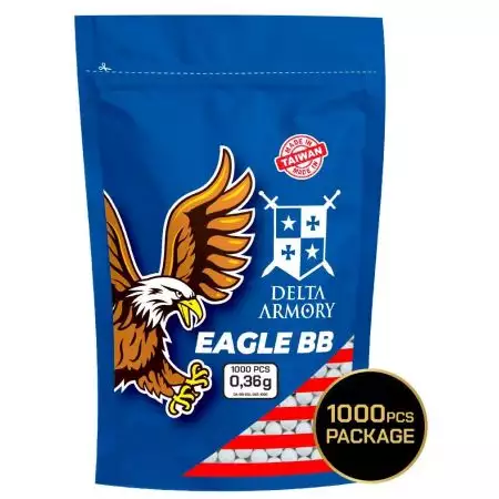 Sachet 1000 Billes 0.36g Eagle Delta Armory - Blanches