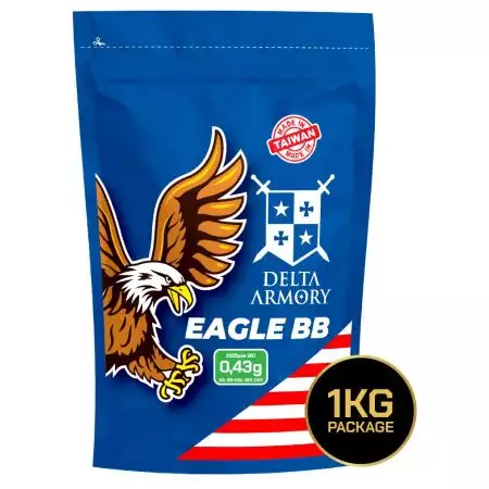Sachet 2300 Billes 0.43g Eagle Bio Delta Armory - Blanches