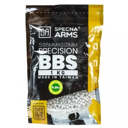 Sachet 2700 Billes 0.36g Bio Edge Ultra Specna Arms - Blanches