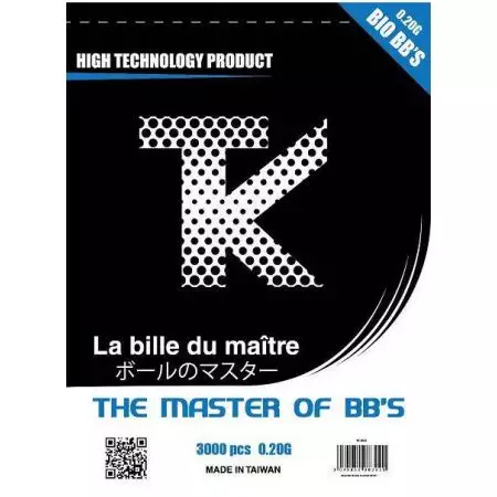 Sachet 3000 Billes Bio 0.20g Tanio Koba - Blanches