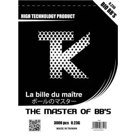 Sachet 3000 Billes Bio 0.23g Tanio Koba - Blanches
