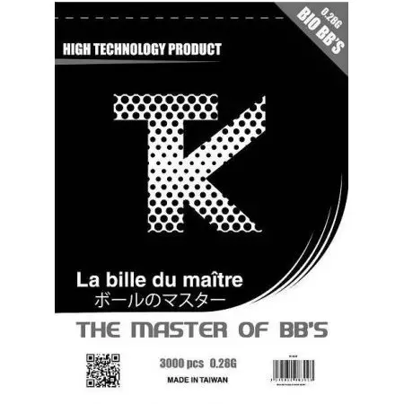 Sachet 3000 Billes  Bio 0.28g Tanio Koba - Blanches