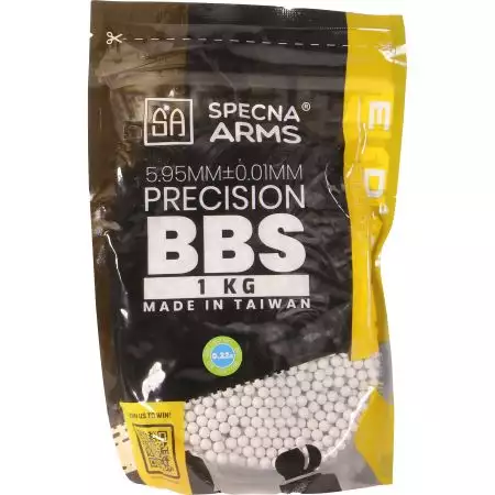 Sachet 3100 Billes 0.32g Bio Edge Ultra Specna Arms - Blanches