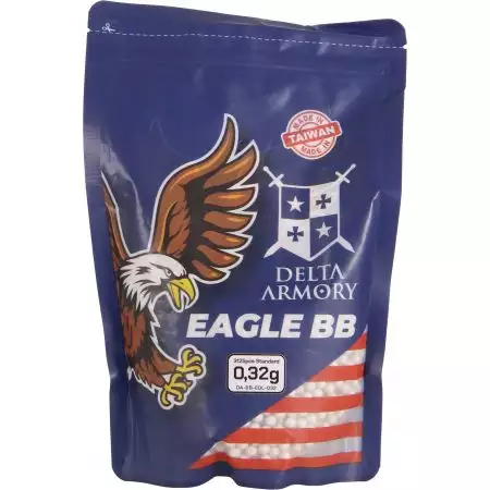 Sachet 3100 Billes 0.32g Eagle Delta Armory - Blanches