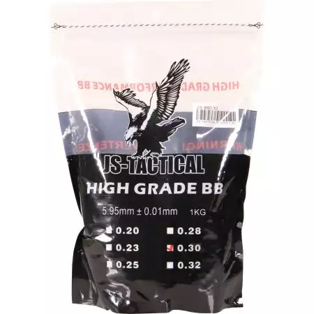 Sachet 3300 Billes 0.30g JS Tactical - Blanches