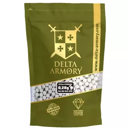 Sachet 3500 Billes 0.28g Diamond Delta Armory - Blanches