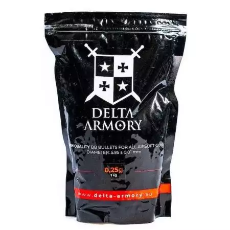 Sachet 4000 Billes 0.25g Delta Armory - Blanches