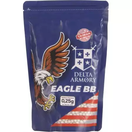 Sachet 4000 Billes 0.25g Eagle Delta Armory - Blanches