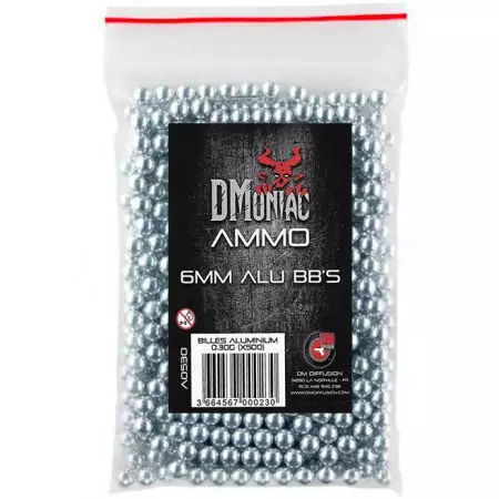 Sachet 500 Billes  0.30g en Aluminium  Dmoniac - Silver