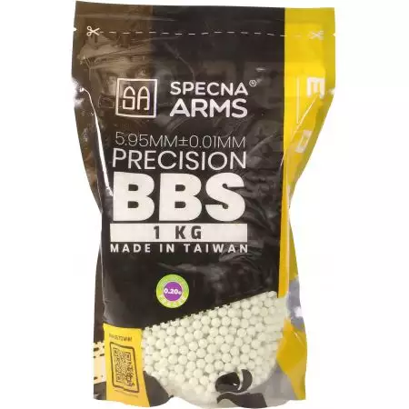 Sachet 5000 Billes Traçantes 0.20g Bio Edge Ultra Specna Arms - Blanches