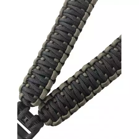Sangle 1 Point Paracorde Quick Release Swiss Arms - Bi-ton Gris