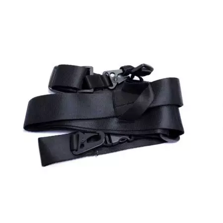Sangle Noire 3 Points Universelle Polyester Swiss Arms - Noir