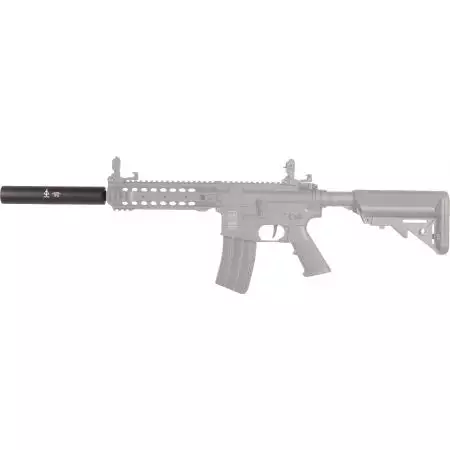 Silencieux Delta Force - 195x35mm - 14mm CW & CCW - Cyma - Noir