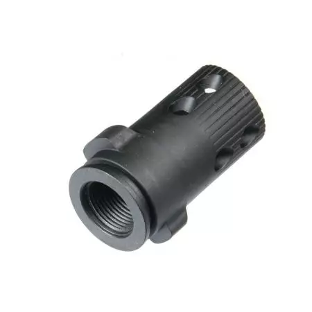 Silencieux QD Gemtech 185x35mm 14mm CCW Antihoraire King Arms Noir