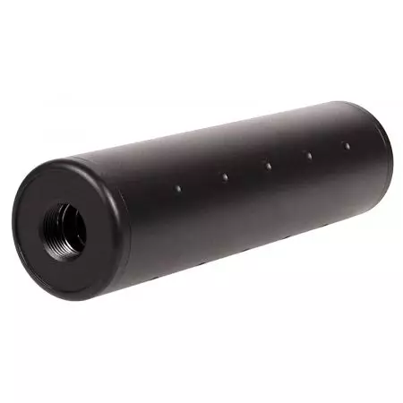 Silencieux Skull Universel 130x35 - 14mm CW CCW - Noir